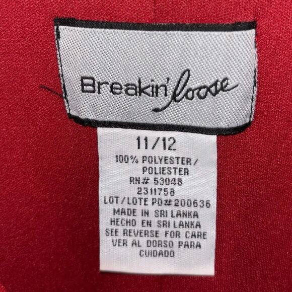 Vintage Y2K Breakin’ Loose women’s Orange V Neck Bias cut Sheath dress (11/12) - Picture 3 of 6